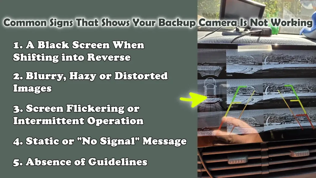 Common Signs That Shows Your Backup Camera Is Not Working