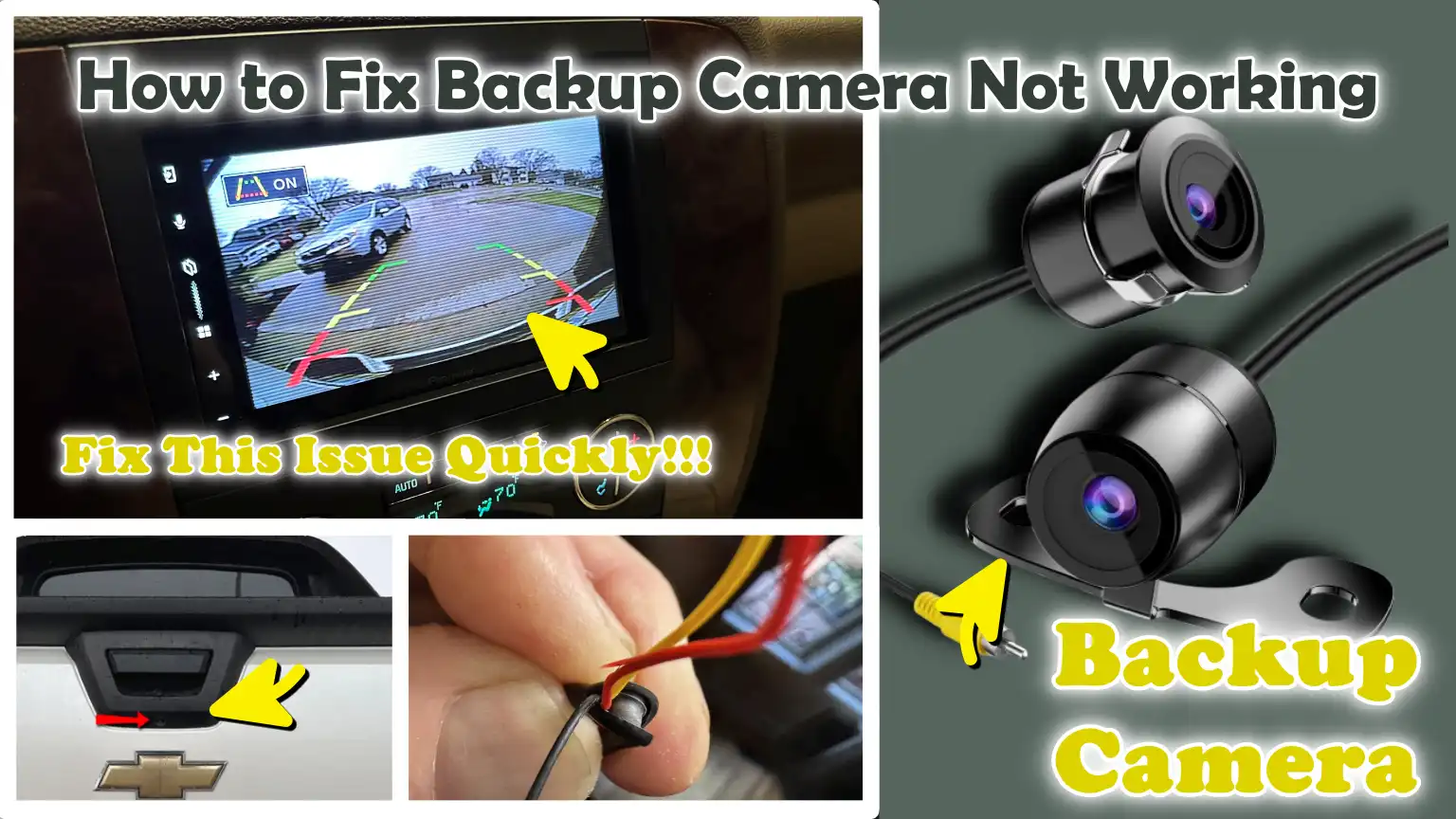 How to Fix Backup Camera Not Working