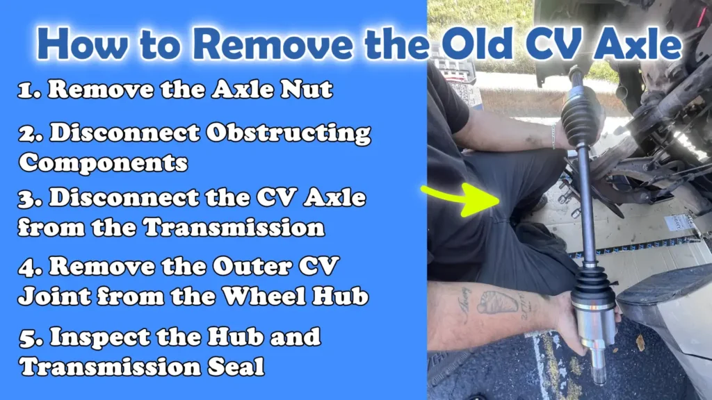 How to Remove the Old CV Axle