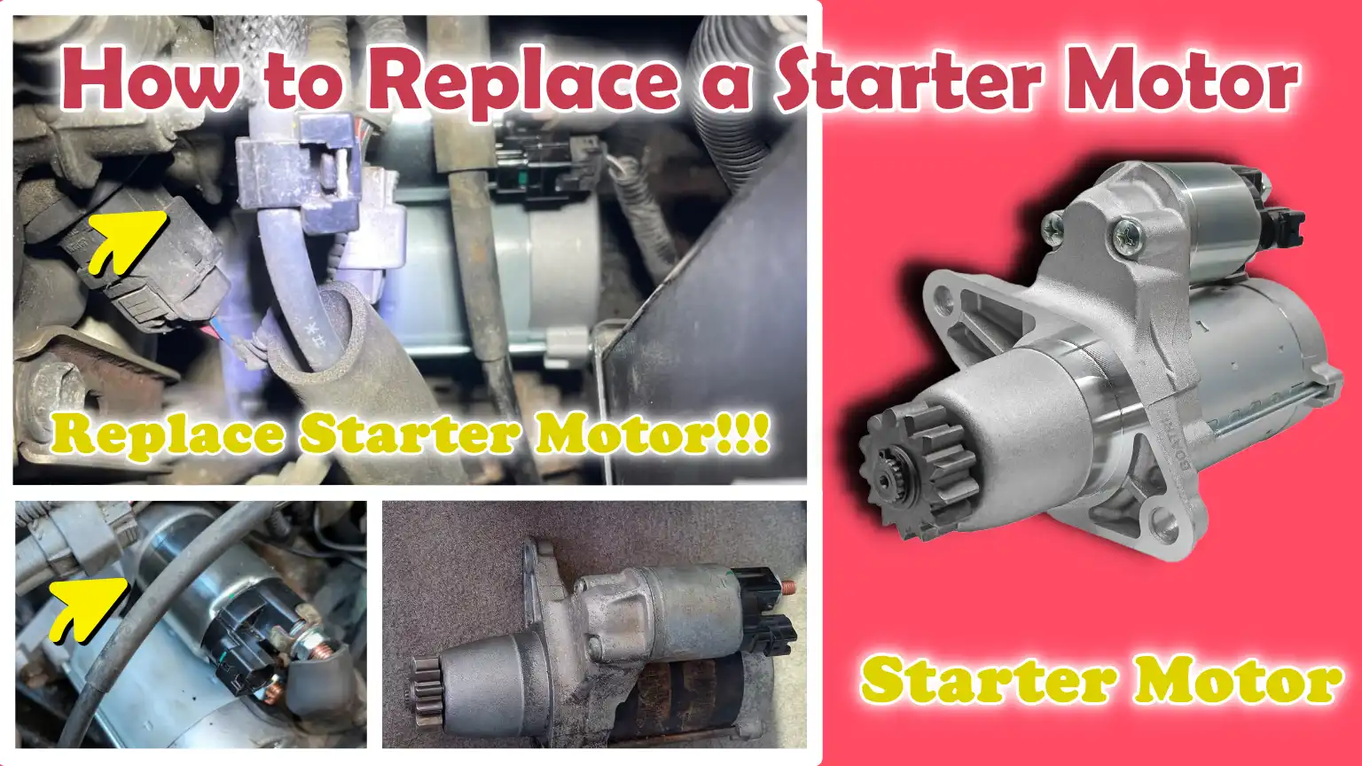 How to Replace a Starter Motor