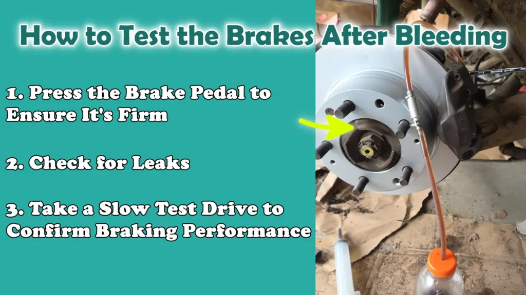 How to Test the Brakes After Bleeding