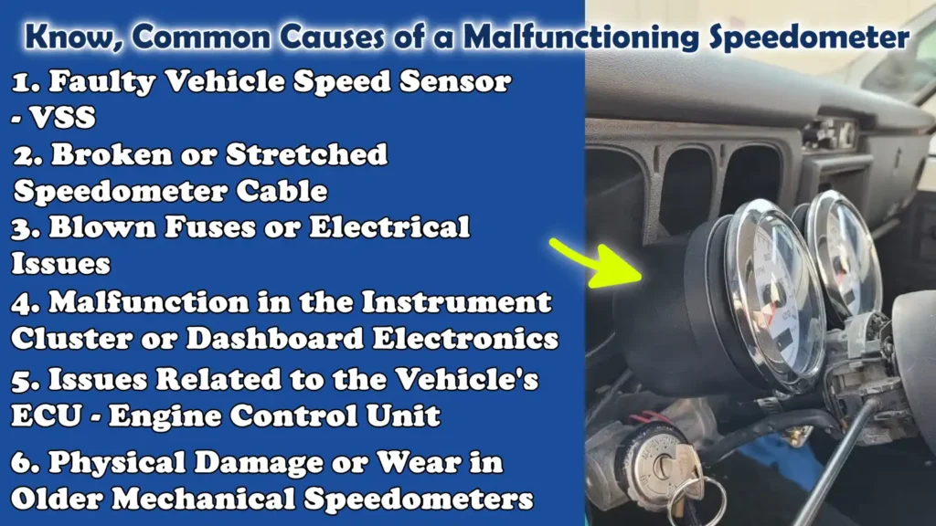 Know, Common Causes of a Malfunctioning Speedometer