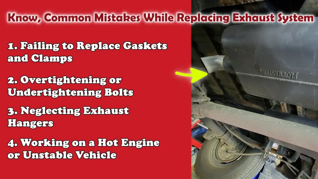 Know, Common Mistakes While Replacing Exhaust System