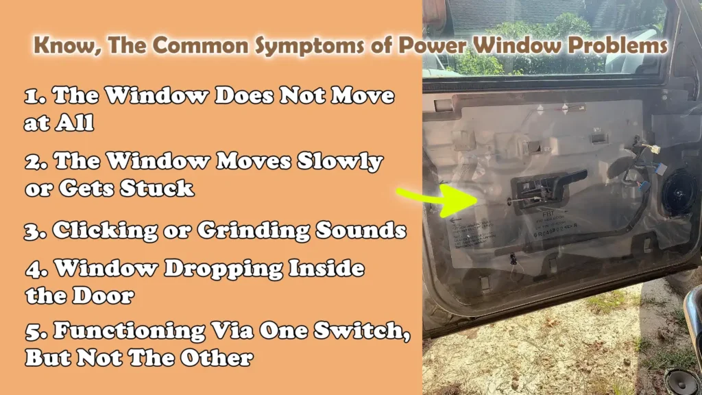 Know, The Common Symptoms of Power Window Problems
