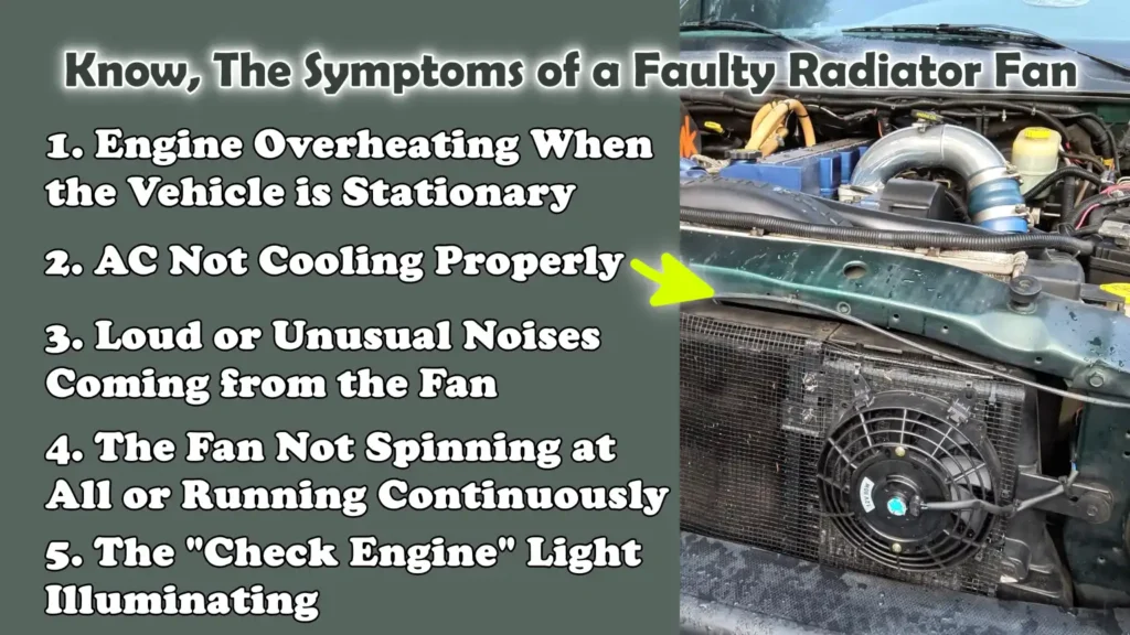 Know, The Symptoms of a Faulty Radiator Fan
