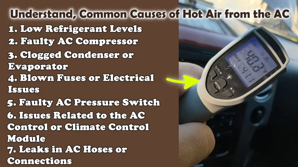 Understand, Common Causes of Hot Air from the AC