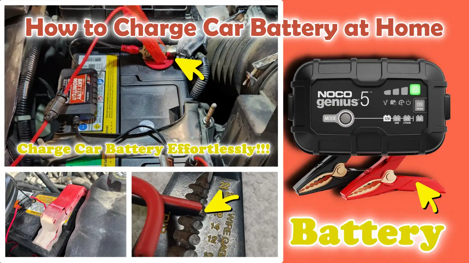 How to Charge Car Battery at Home