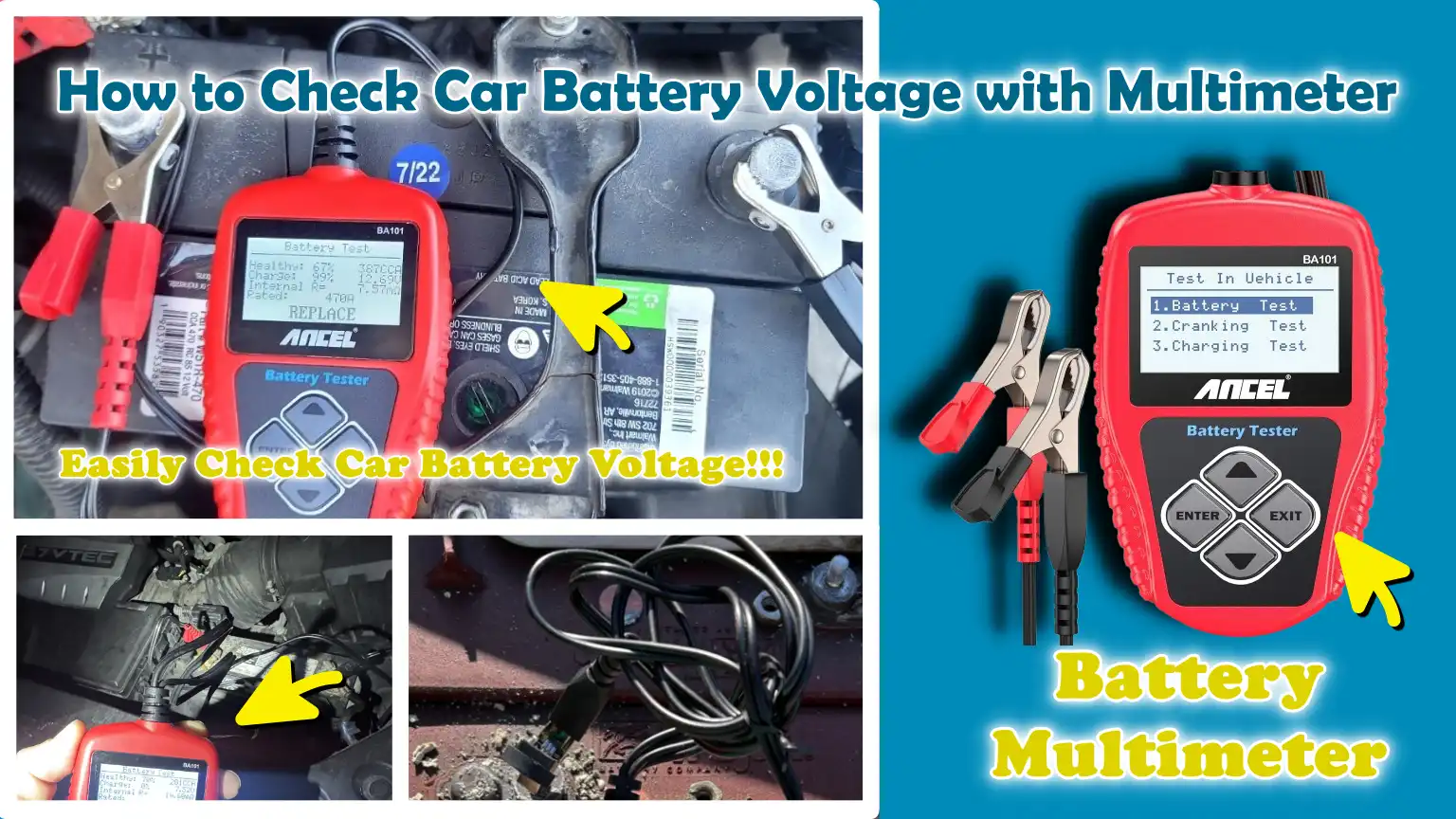 How to Check Car Battery Voltage with Multimeter