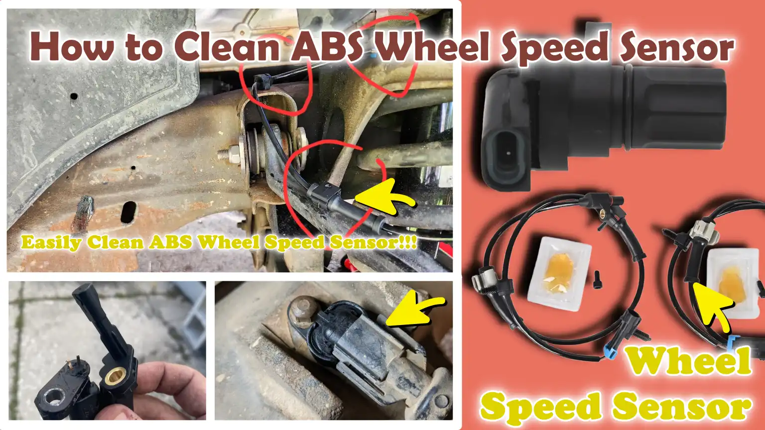 How to Clean ABS Wheel Speed Sensor