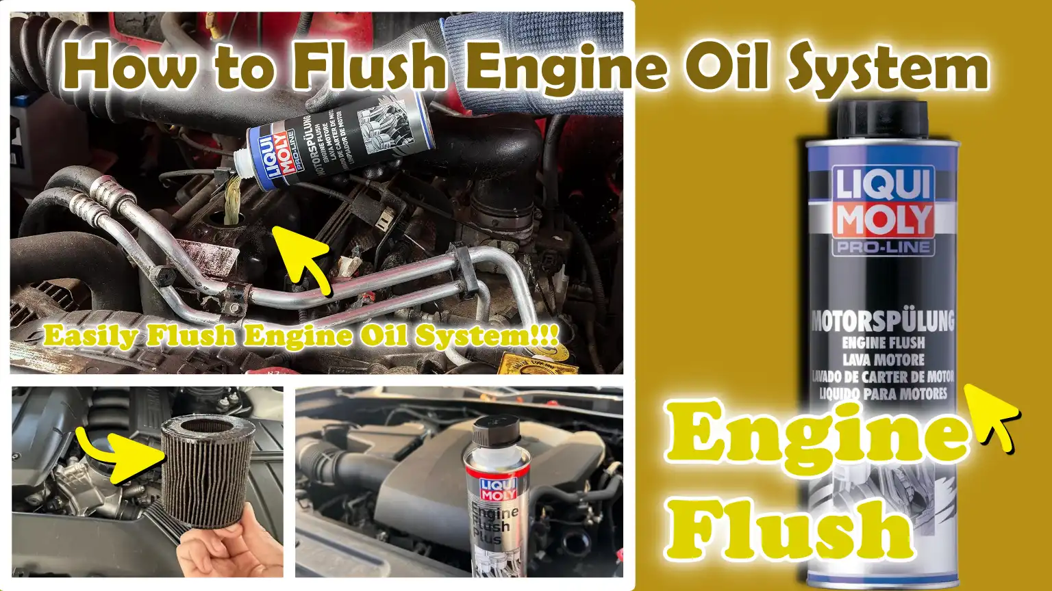 How to Flush Engine Oil System