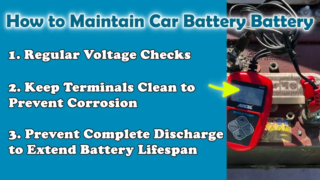 How to Maintain Car Battery Battery