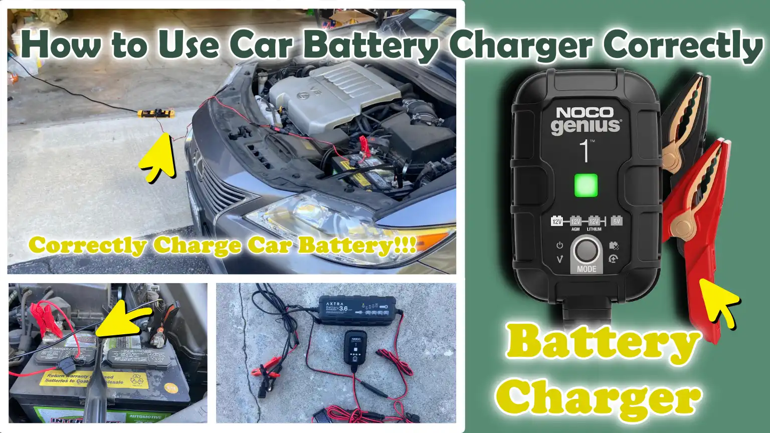 How to Use Car Battery Charger Correctly