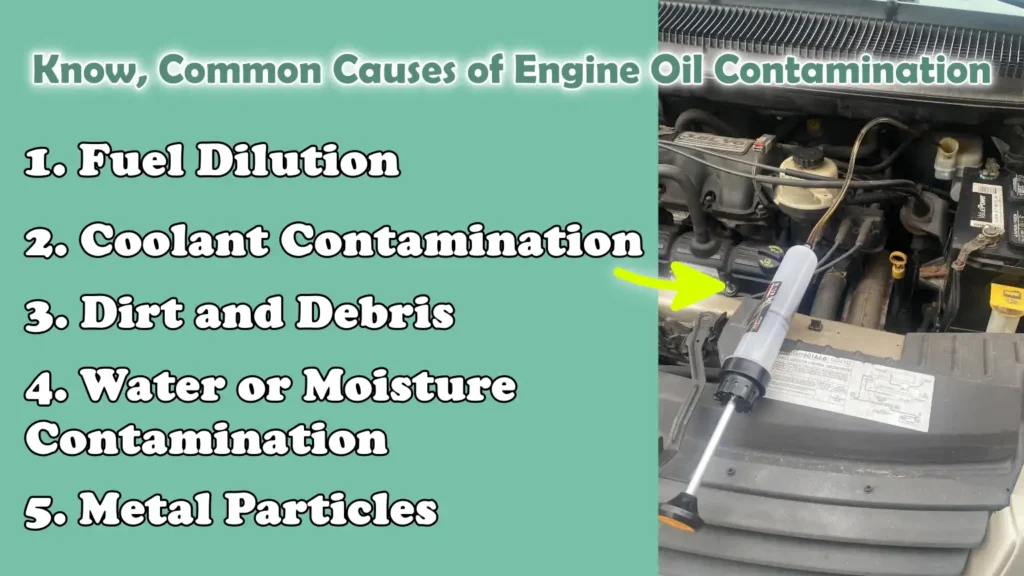 Know, Common Causes of Engine Oil Contamination