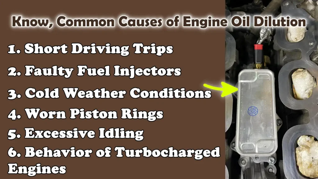 Know, Common Causes of Engine Oil Dilution