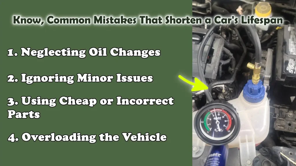 Know, Common Mistakes That Shorten a Car's Lifespan