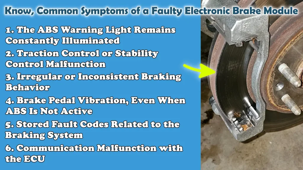 Know, Common Symptoms of a Faulty Electronic Brake Module