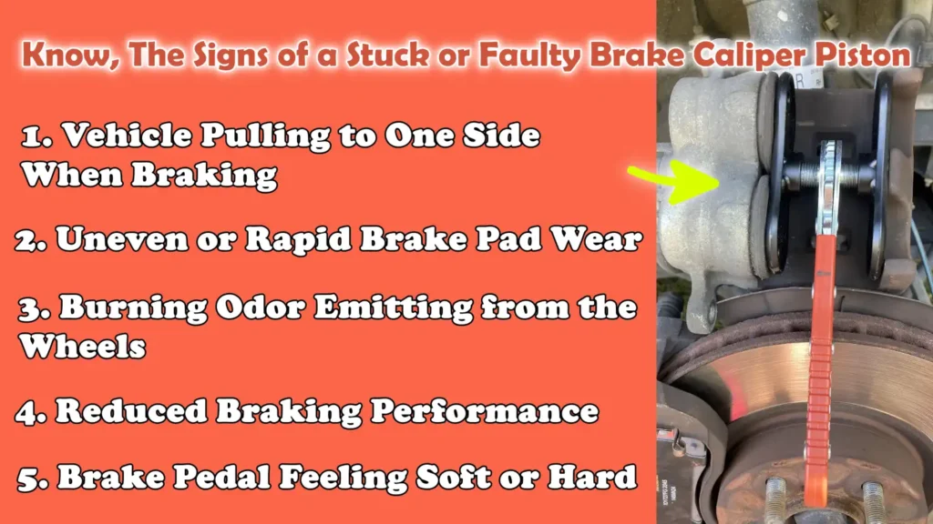 Know, The Signs of a Stuck or Faulty Brake Caliper Piston