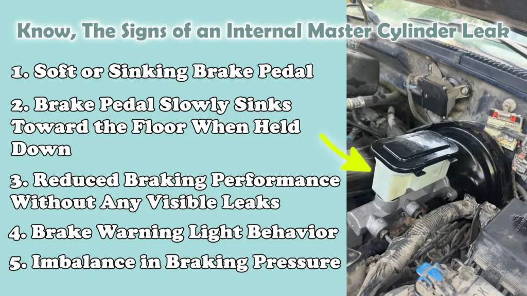 Know, The Signs of an Internal Master Cylinder Leak