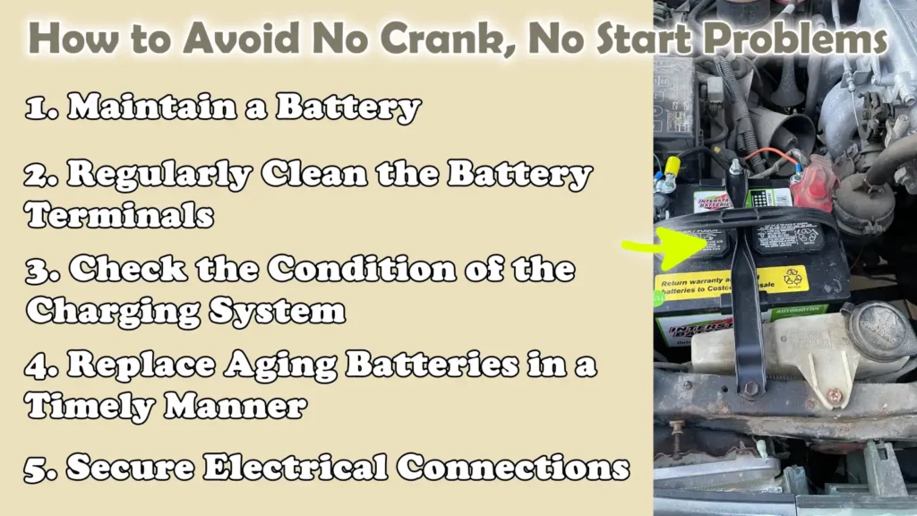 How to Avoid No Crank, No Start Problems