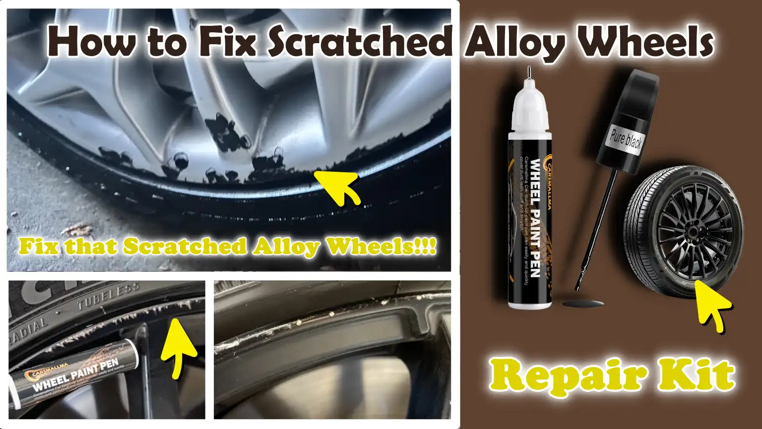 How to Fix Scratched Alloy Wheels