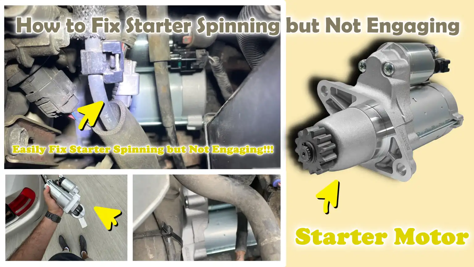How to Fix Starter Spinning but Not Engaging