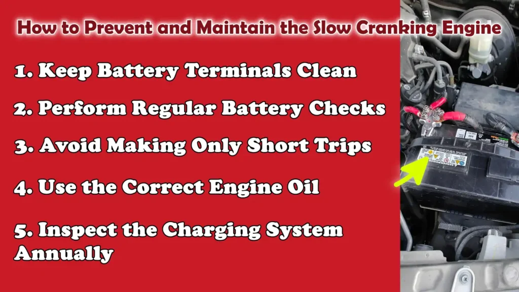 How to Prevent and Maintain the Slow Cranking Engine
