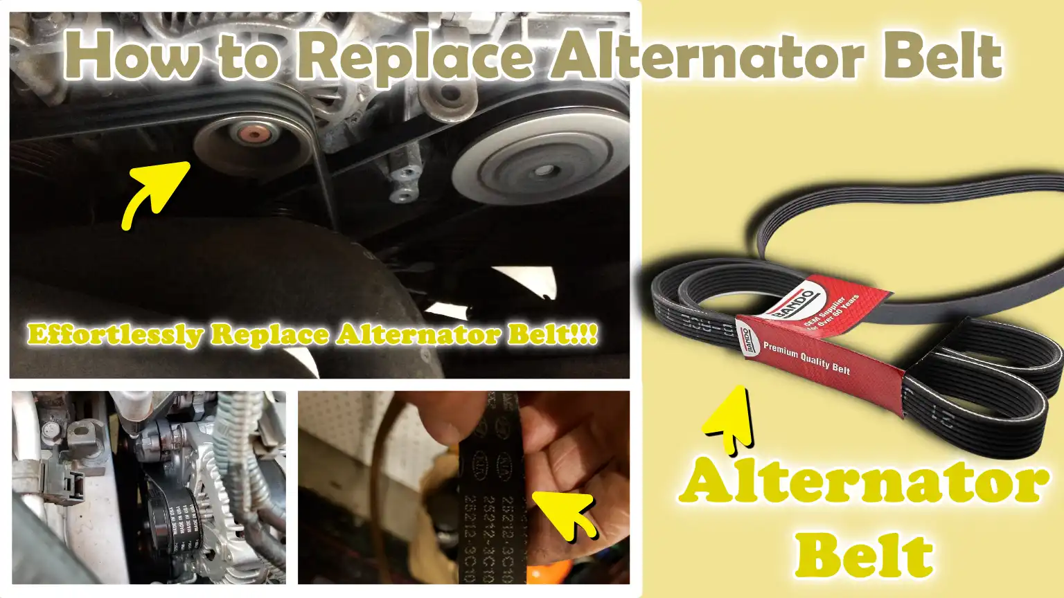 How to Replace Alternator Belt