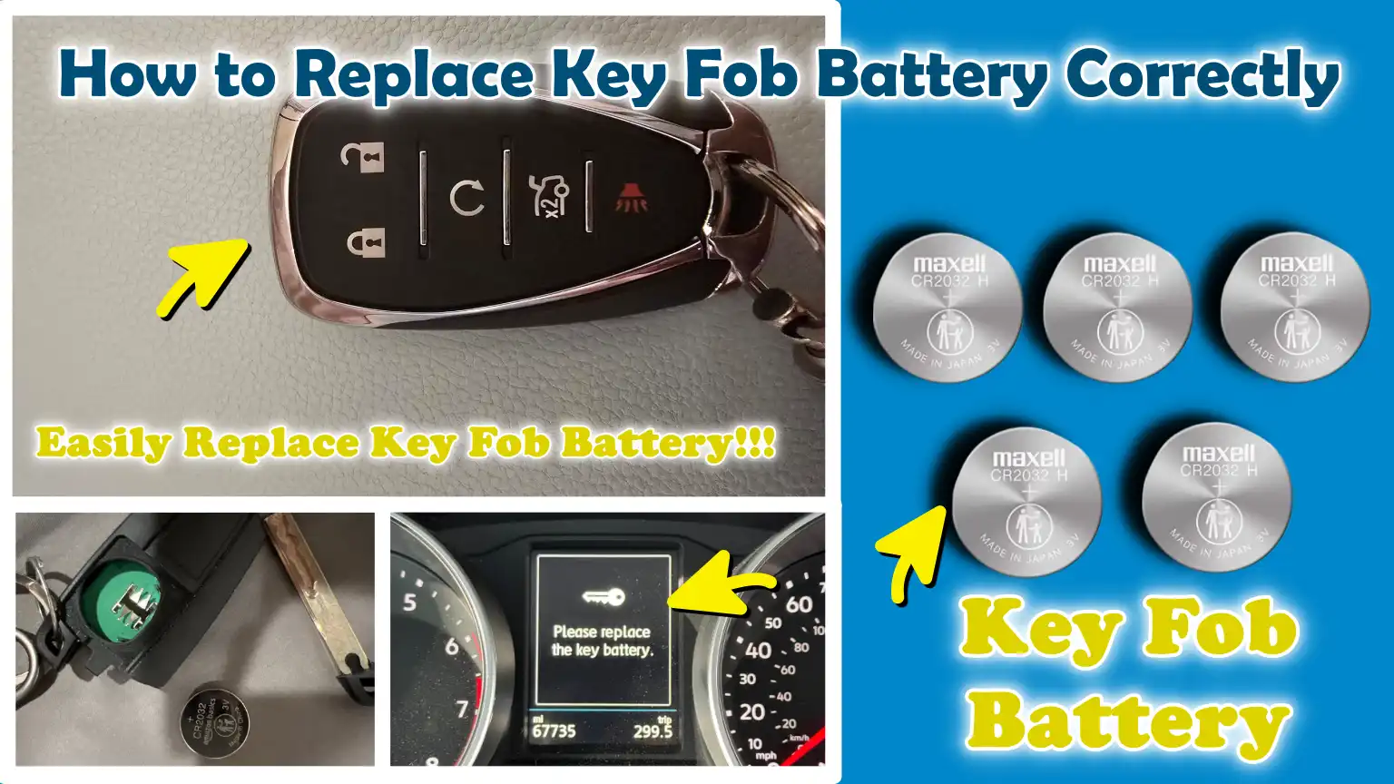 How to Replace Key Fob Battery Correctly