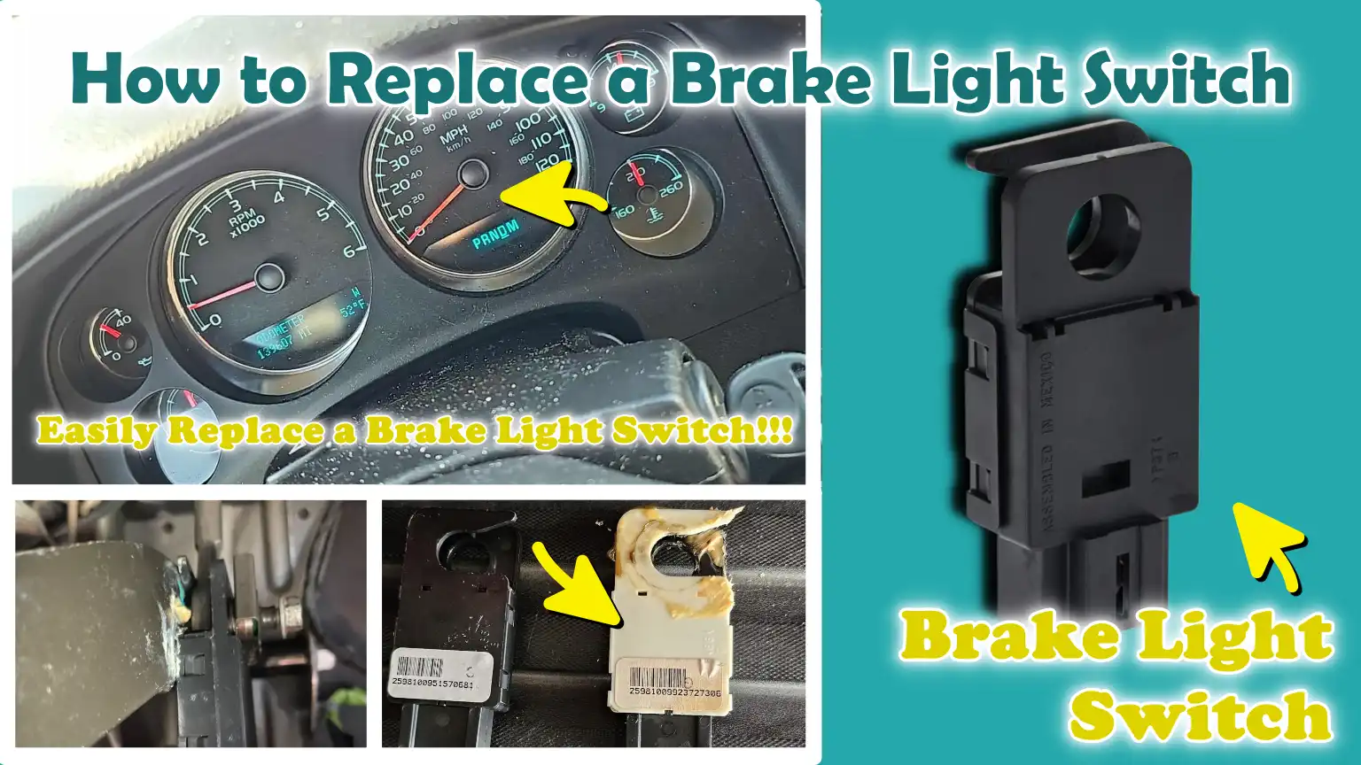How to Replace a Brake Light Switch