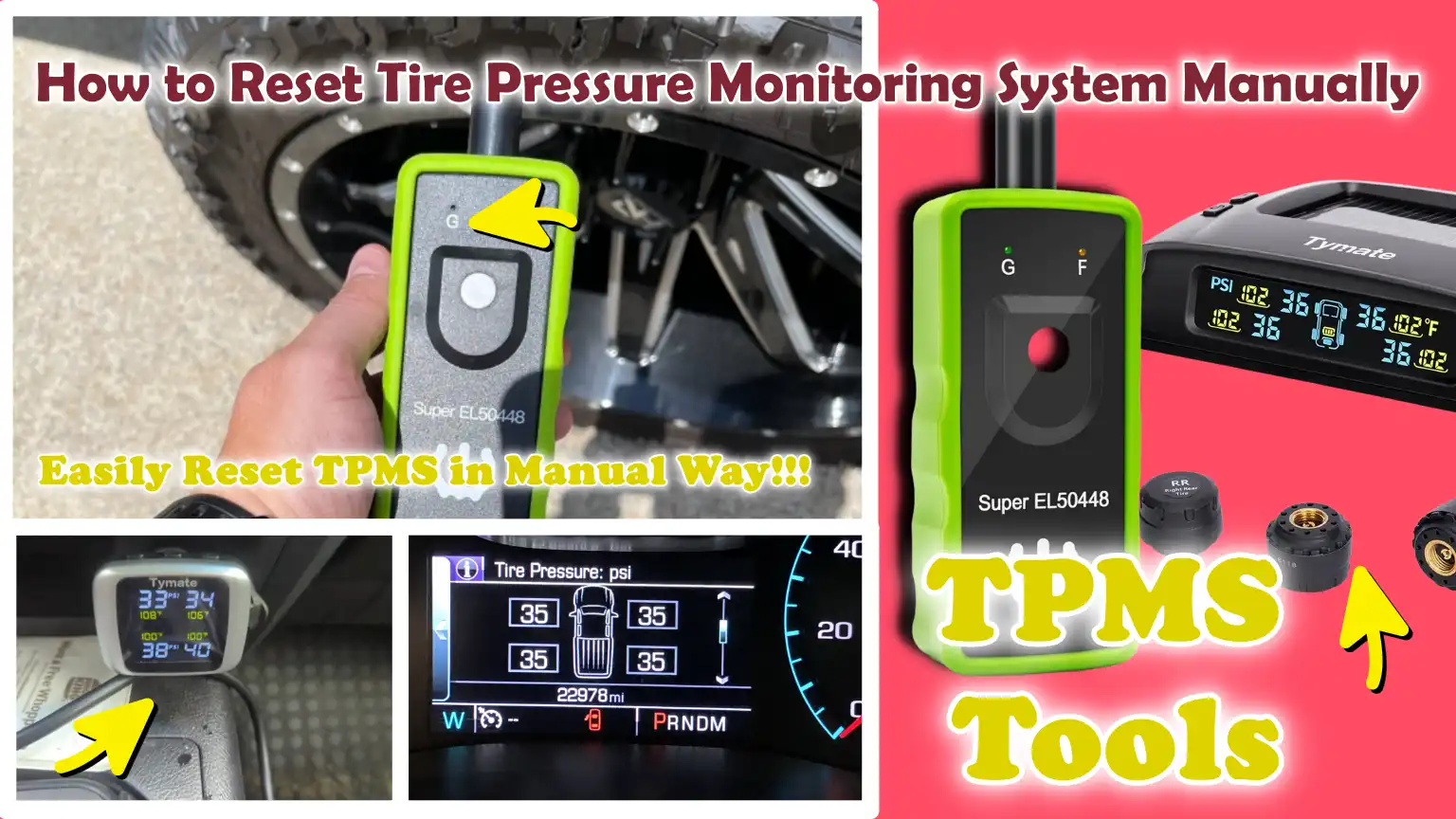 How to Reset Tire Pressure Monitoring System Manually