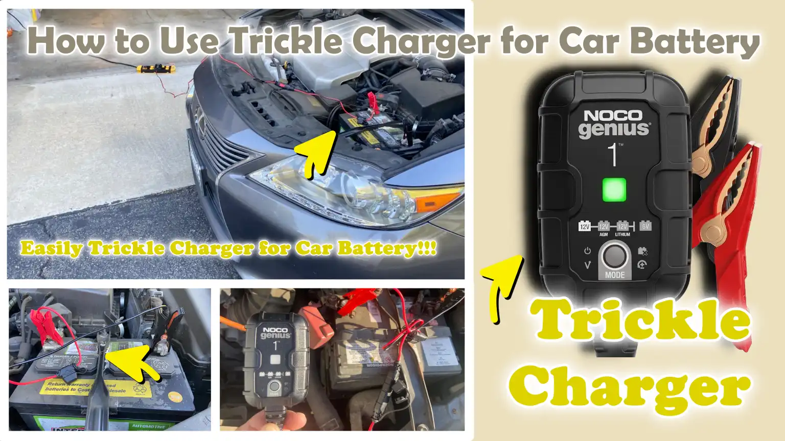 How to Use Trickle Charger for Car Battery
