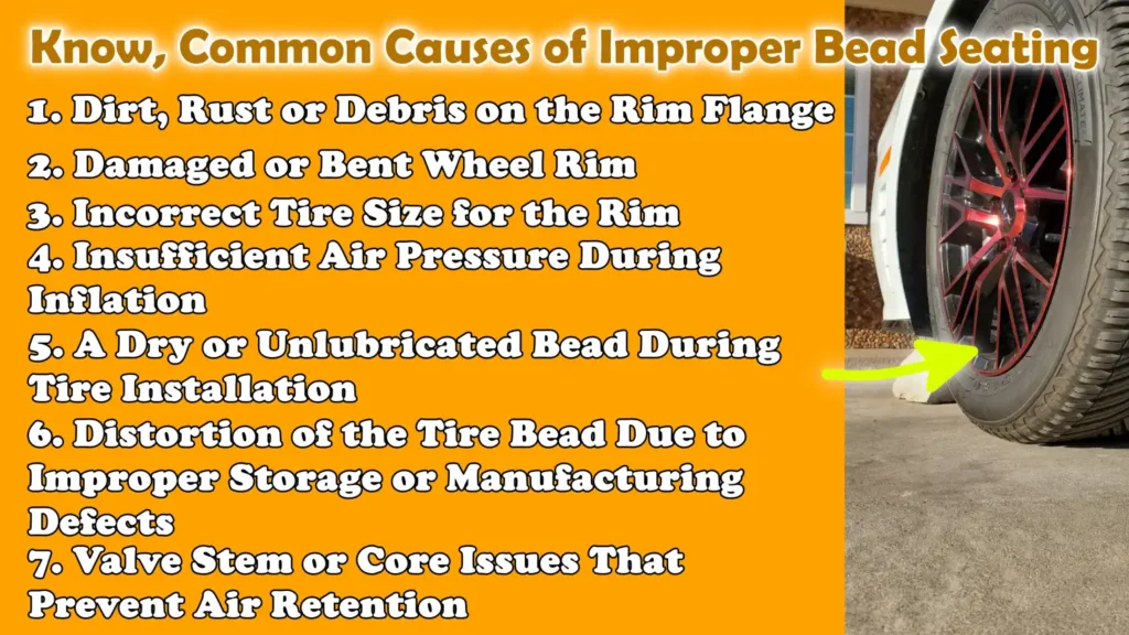 Know, Common Causes of Improper Bead Seating