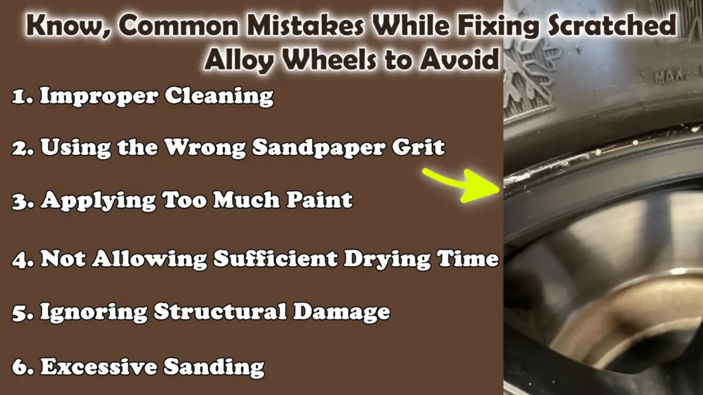 Know, Common Mistakes While Fixing Scratched Alloy Wheels to Avoid