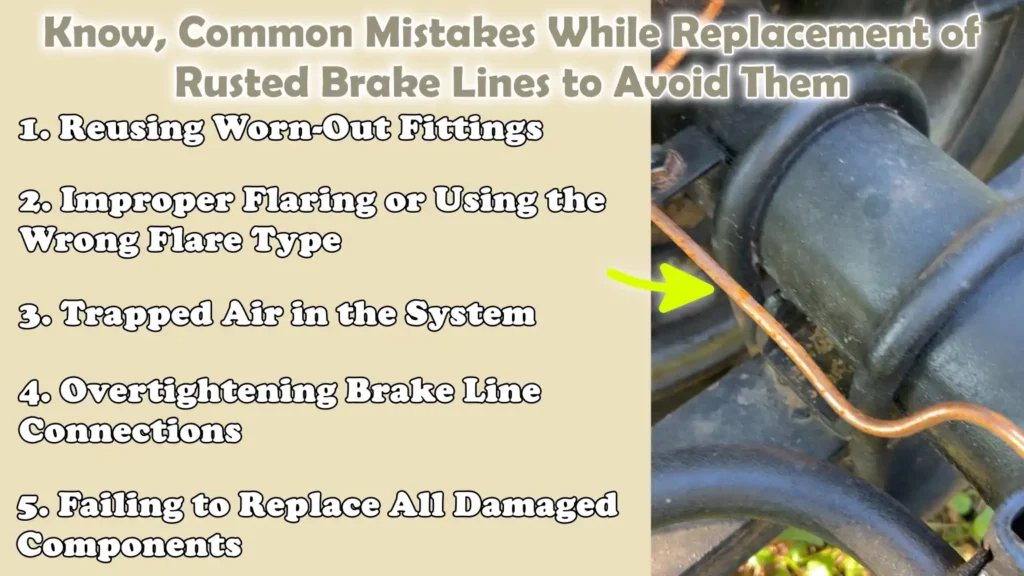 Know, Common Mistakes While Replacement of Rusted Brake Lines to Avoid Them