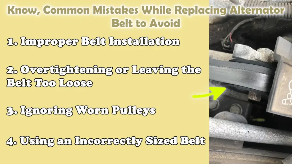 Know, Common Mistakes While Replacing Alternator Belt to Avoid