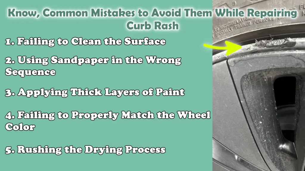 Know, Common Mistakes to Avoid Them While Repairing Curb Rash