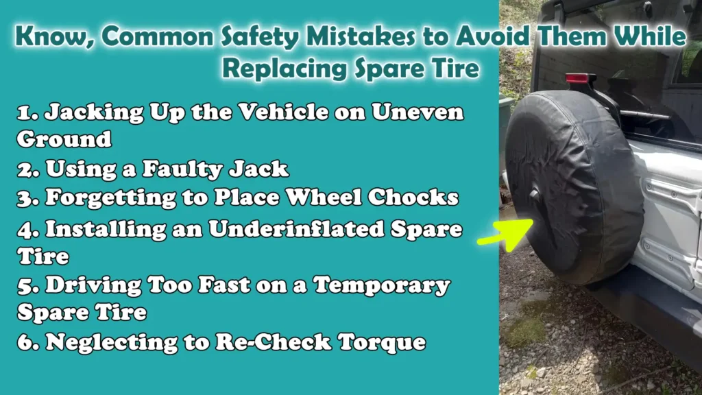 Know, Common Safety Mistakes to Avoid Them While Replacing Spare Tire