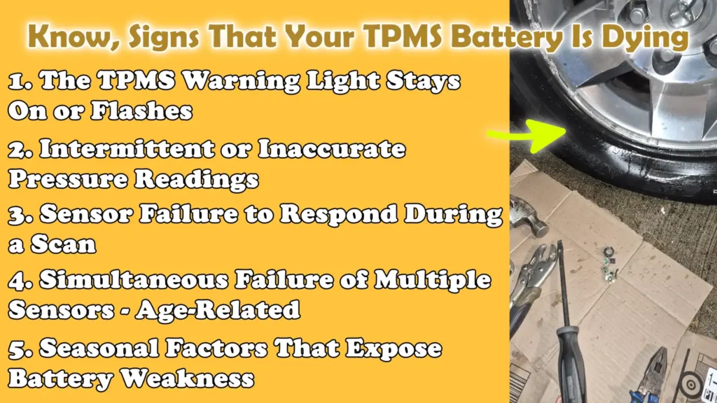 Know, Signs That Your TPMS Battery Is Dying
