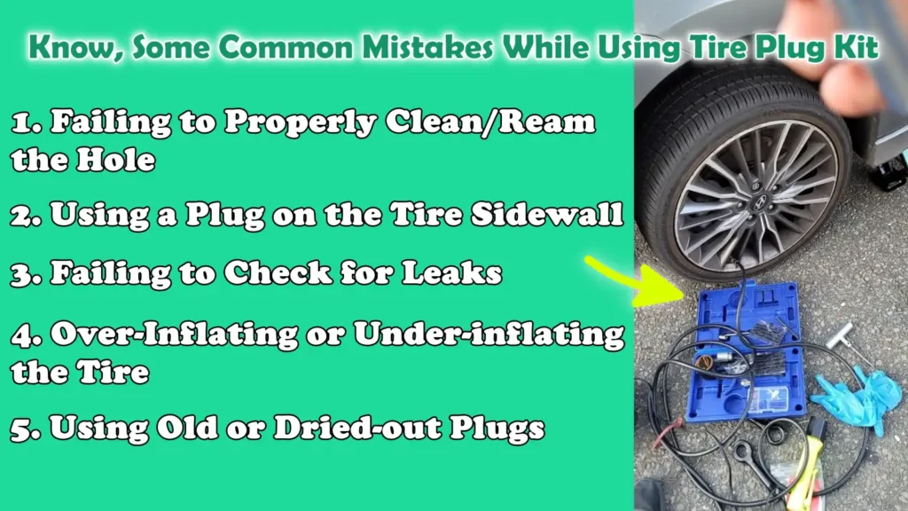 Know, Some Common Mistakes While Using Tire Plug Kit