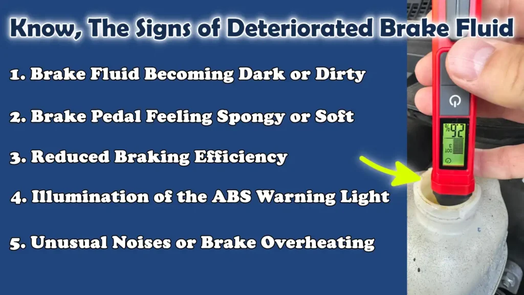 Know, The Signs of Deteriorated Brake Fluid