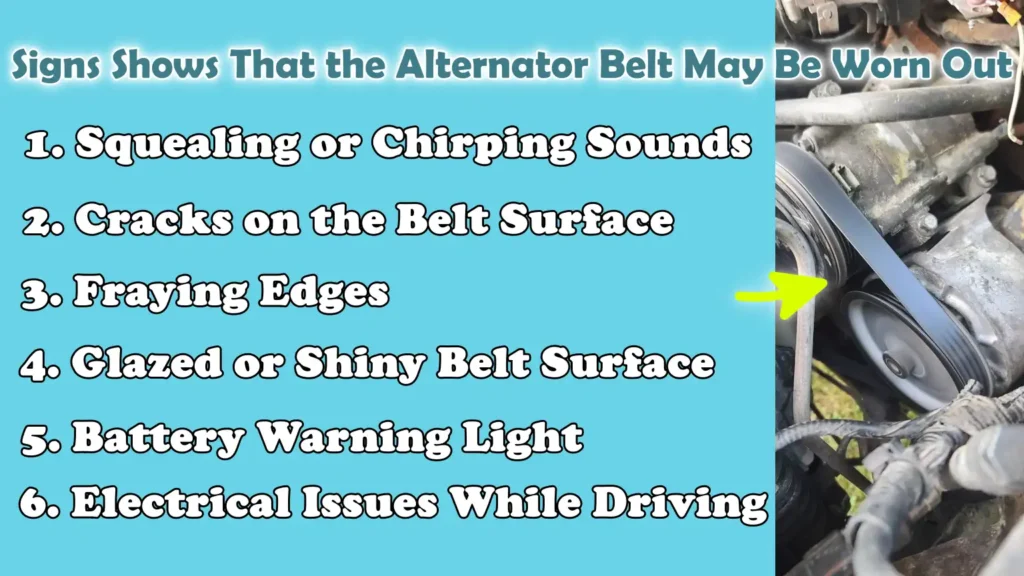 Signs Shows That the Alternator Belt May Be Worn Out