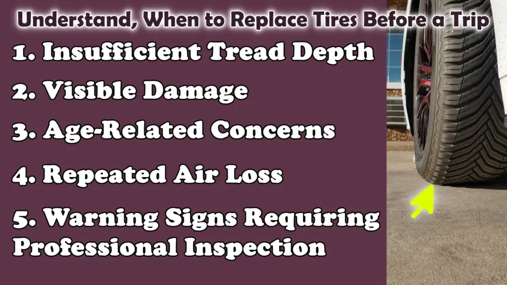 Understand, When to Replace Tires Before a Trip